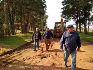 obras viales en capilla del sauce
